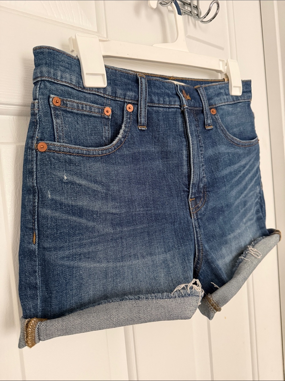 Madewell Women’s Wash Blue High-Rise Denim Shorts Size 28 NWT - Picture 6 of 9